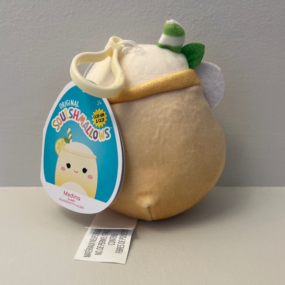 NWT Medina the Lemonade Squishmallow Clip-On - Picture 3 of 3